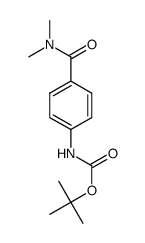 N-[4-(二甲氨基甲酰基)苯基]氨基甲酸叔丁酯 结构式
