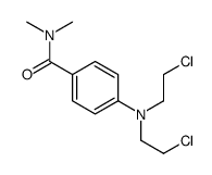 4-[双(2-氯乙基)氨基]-N,N-二甲基苯甲酰胺 结构式