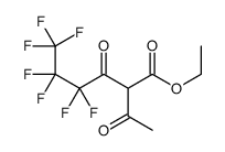 2-乙酰基-4,4,5,5,6,6,6-七氟-3-氧代己酸乙酯 结构式