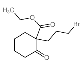 1-(3-溴丙基)-2-氧代环己烷-1-羧酸乙酯 结构式