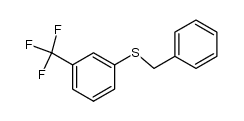 Benzene, 1-[(phenylmethyl)thio]-3-(trifluoromethyl)- 结构式