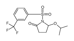 5-异丙氧基-1-[[3-(三氟甲基)苯基]磺酰基]-2-吡咯烷酮 结构式