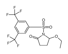 1-[[3,5-双(三氟甲基)苯基]磺酰基]-5-乙氧基吡咯烷-2-酮 结构式
