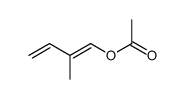 (E)-2-甲基-1,3-丁二烯-1-醇乙酸酯 结构式