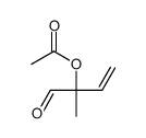 2-乙酰氧基-2-甲基-3-丁烯醛 结构式