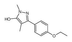 3-(4-乙氧基苯基)-1,4-二甲基-1H-吡唑-5-醇 结构式