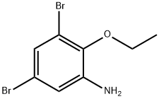 3,5-二溴-2-乙氧基苯胺 结构式