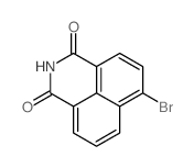 6-溴-1H-苯并〔脱〕异喹啉-1,3(2H)-二酮 结构式