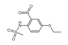 N-(4-乙氧基-2-硝基苯基)甲磺酰胺 结构式