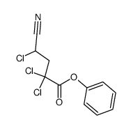 Butanoic acid, 2,2,4-trichloro-4-cyano-, phenyl ester 结构式