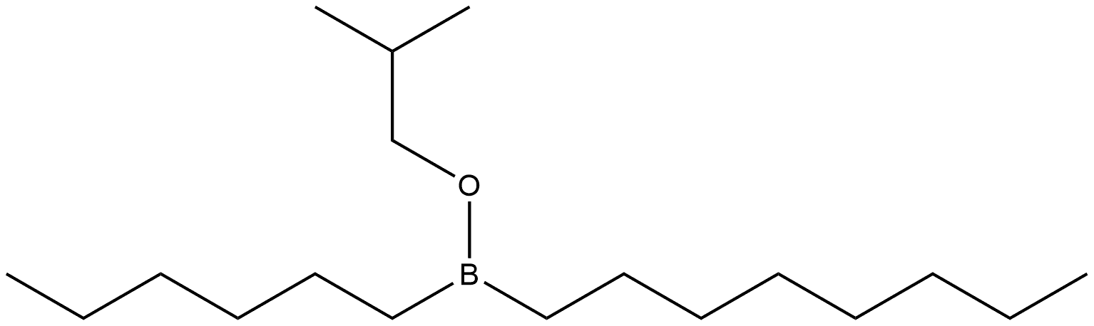 己基辛基硼酸 2-甲基丙酯 结构式