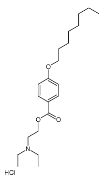 4-(辛氧基)苯甲酸-2-(二乙氨基)乙酯盐酸盐 结构式