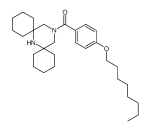 Methanone, 7,15-diazadispiro[5.1.5.3]hexadec-15-yl[4-(octyloxy)phenyl]- 结构式
