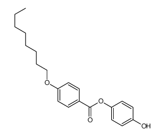 Benzoic acid, 4-(octyloxy)-, 4-hydroxyphenyl ester 结构式