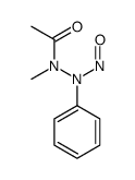 N'-乙酰基-N'-甲基-N-苯基亚硝酰肼 结构式