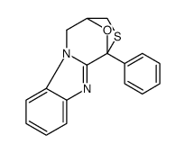 4,5-二氢-1-苯基-1,4-环氧-1H,3H-(1,4)噻氮杂卓并(4,3-a)苯并咪唑 结构式