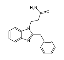 3-(2-benzyl-1H-benzo[d]imidazol-1-yl)propanamide 结构式
