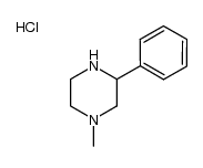 1-甲基-3-苯基哌嗪盐酸盐 结构式
