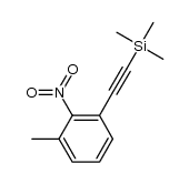 1-甲基-2-硝基-3-[2-(三甲基硅基)乙炔基]苯 结构式