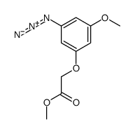 2-(3-叠氮基-5-甲氧基苯氧基)乙酸甲酯 结构式