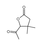 2(3H)-Furanone, 5-acetyldihydro-4,4-dimethyl- (9CI) 结构式