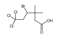 4-溴-6,6,6-三氯-3,3-二甲基己酸 结构式