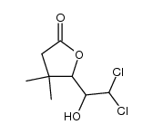 5-(2,2-二氯-1-羟乙基)二氢-4,4-二甲基-2(3H)-呋喃酮 结构式