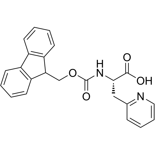 FMOC-L-3-(2-吡啶基)-丙氨酸 结构式