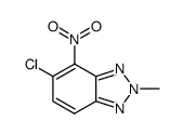 5-氯-2-甲基-4-硝基-2H-苯并三唑 结构式