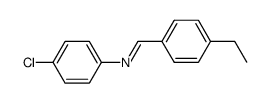 Benzenamine, 4-chloro-N-[(4-ethylphenyl)methylene]- 结构式