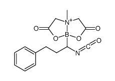 Boron, [N-[(carboxy-κO)methyl]-N-methylglycinato(2-)-κN,κO](1-isocyanato-3-phenylpropyl)-, (T-4)- 结构式
