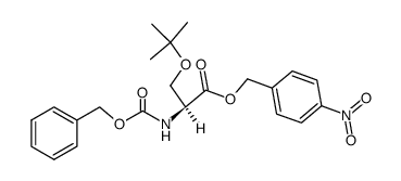 L-Serine, O-(1,1-dimethylethyl)-N-[(phenylmethoxy)carbonyl]-, (4-nitrophenyl)methyl ester 结构式