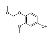 3-甲氧基-4-(甲氧基甲氧基)苯酚 结构式