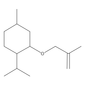 (1S,2R,4R)-4-甲基-1-(1-甲基乙基)-2-[(2-甲基-2-丙烯-1-基)氧基]环己烷 结构式