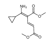 2-Pentenedioic acid, 4-(aminocyclopropylmethylene)-, 1,5-dimethyl ester 结构式