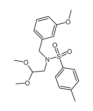 Benzenesulfonamide, N-(2,2-dimethoxyethyl)-N-[(3-methoxyphenyl)methyl]-4-methyl- 结构式