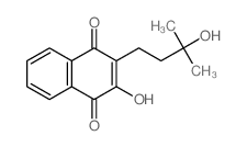 2-羟基-3-(3-羟基-3-甲基丁基)-1,4-萘二酮 结构式