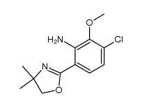 3-氯-6-(4,5-二氢-4,4-二甲基-2-恶唑啉基)-2-甲氧基苯胺 结构式