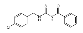 Benzamide, N-[[[(4-chlorophenyl)methyl]amino]thioxomethyl]- 结构式