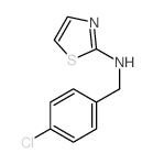 2-噻唑胺-N-[(4-氯苯基)甲基]- 结构式