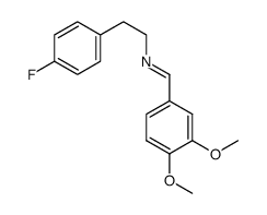 Benzeneethanamine, N-[(3,4-dimethoxyphenyl)methylene]-4-fluoro- 结构式