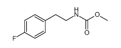 N-[2-(4-氟苯基)乙基]氨基甲酸甲酯 结构式