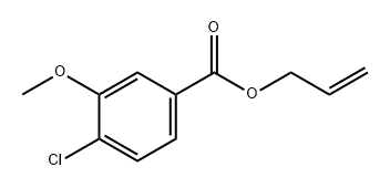 4-氯-3-甲氧基苯甲酸-2-丙烯-1-基酯 结构式