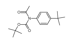 Carbamic acid, acetyl[4-(1,1-dimethylethyl)phenyl]-, 1,1-dimethylethyl ester (9CI) 结构式