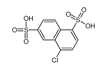 4-氯-1,6-萘二磺酸 结构式