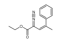 2-重氮-4-苯基-3-戊烯酸乙酯 结构式