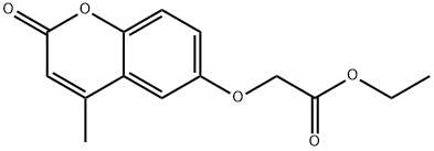 ethyl 2-(4-methyl-2-oxochromen-6-yl)oxyacetate 结构式