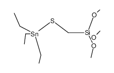 2-Oxa-5-thia-3-sila-6-stannaoctane, 6,6-diethyl-3,3-dimethoxy- 结构式