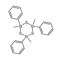Cyclotrisilathiane, 2,4,6-trimethyl-2,4,6-triphenyl- 结构式