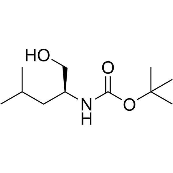 N-叔丁氧羰基-L-亮氨醇 结构式